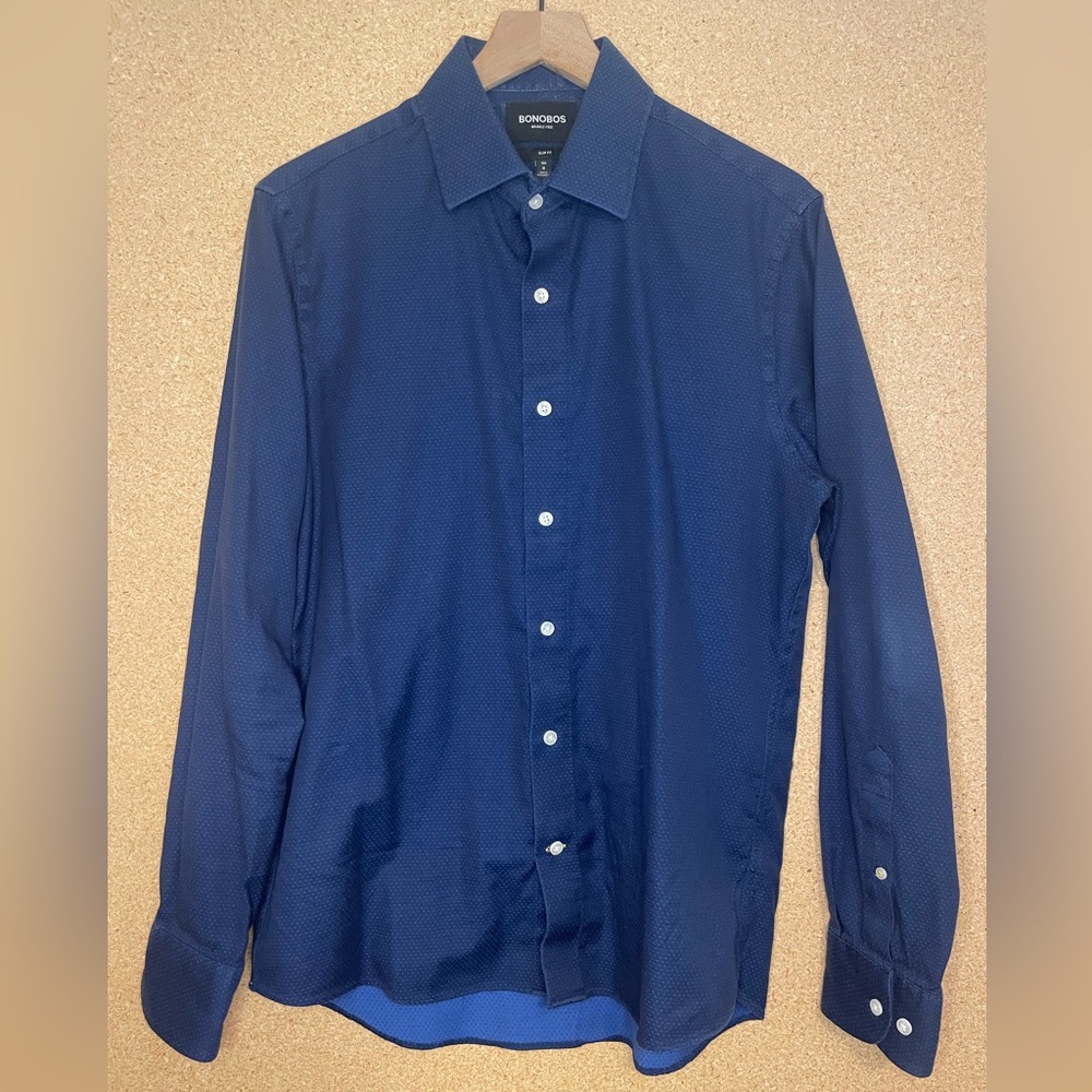 Bonobos Blue Button Down Dress Shirt
